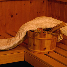 Massiv Holz Sauna