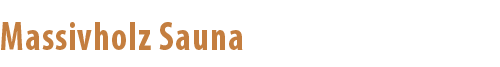 Massivholzsauna